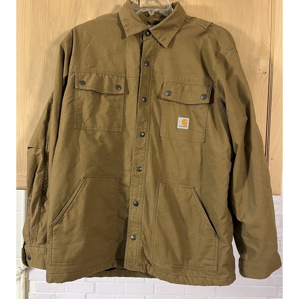 Carhartt  Duck Canvas‎ Barn/Chore Coat Quilted Lining Sz Large